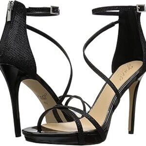 Jewel Badgley Mischka Galen Strappy Platform Sandal Black size 9